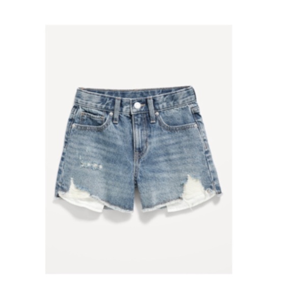 SOLD Old Navy Girls Bundle High Rise Denim Jean Shorts - Picture 3 of 11